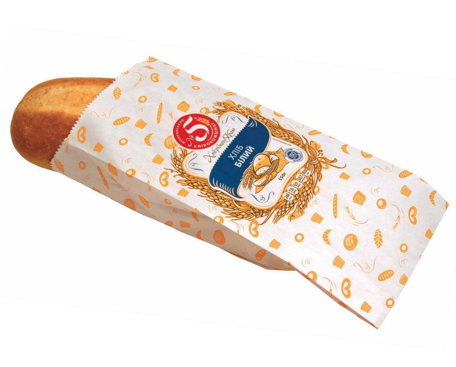 “Хліб Білий” паперова упаковка