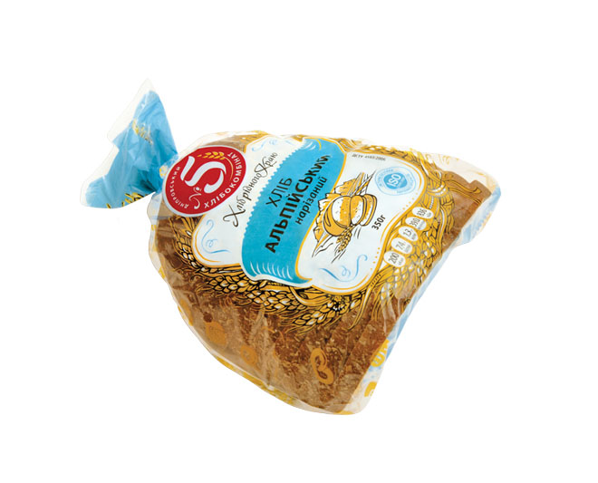 Хліб “Альпійський” половинка нарізаний в упаковці