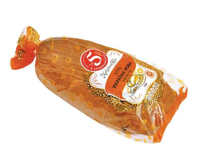 Хліб “Україна нова” нарізаний в упаковці
